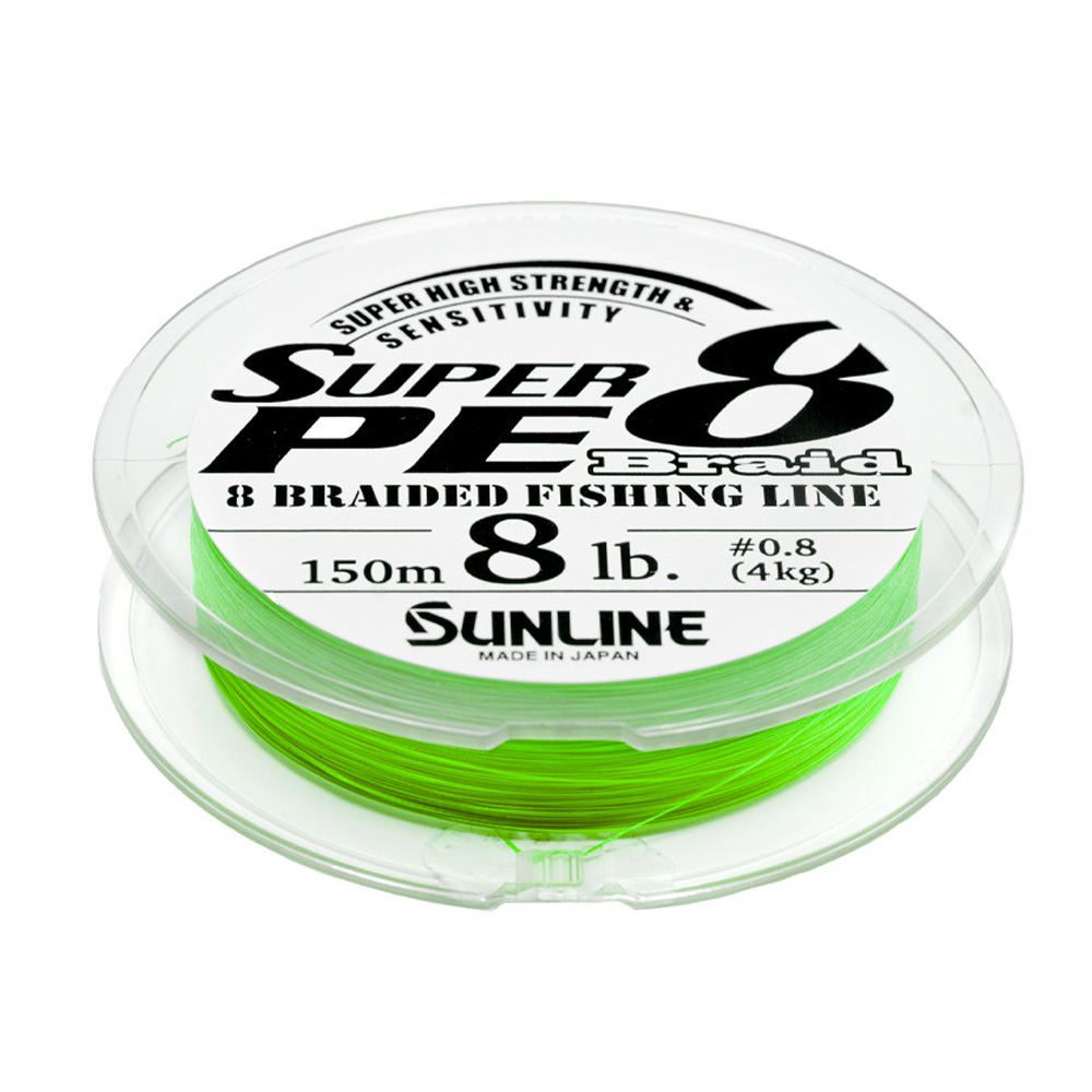 SUNLINE SUPER PE 8 Braid light green 150m