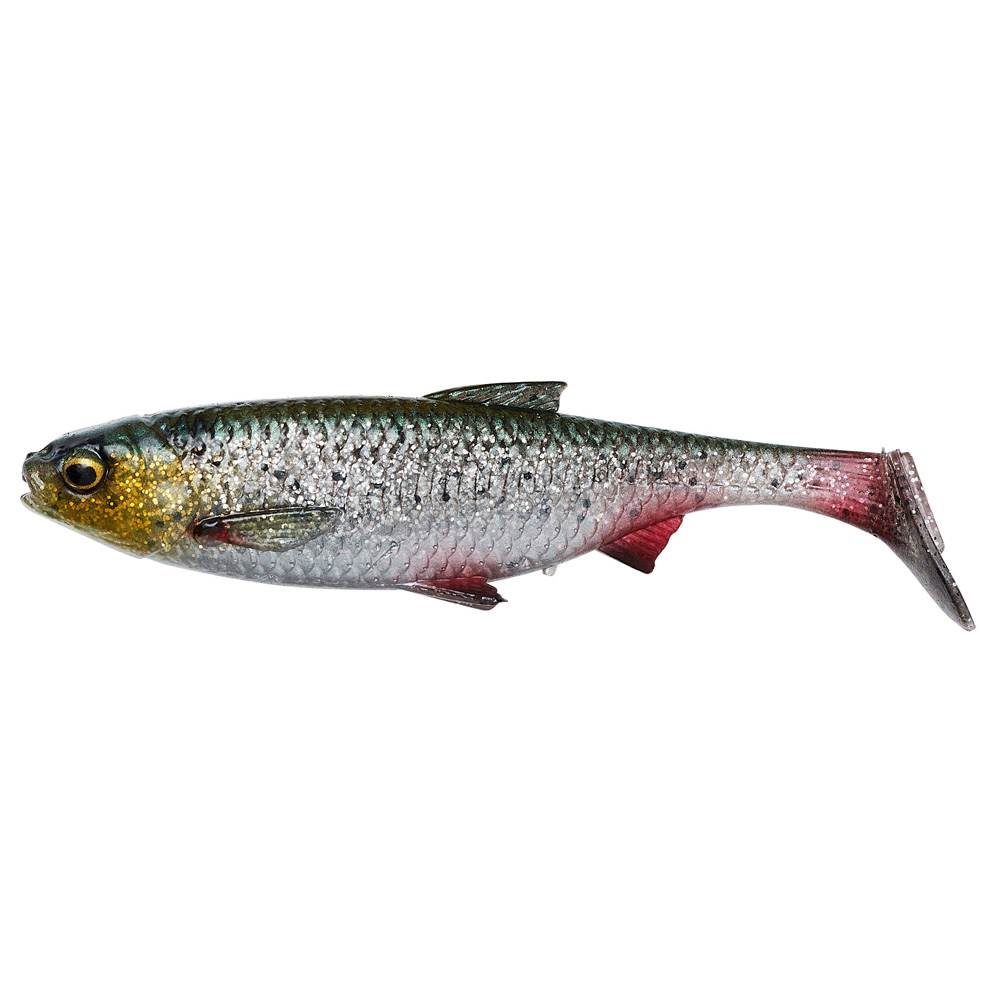 Savage Gear 3D River Roach 10cm Green Silver Gummifisch